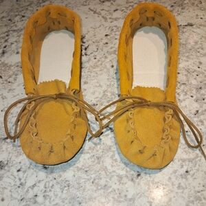 Suede Moccasins - Tan